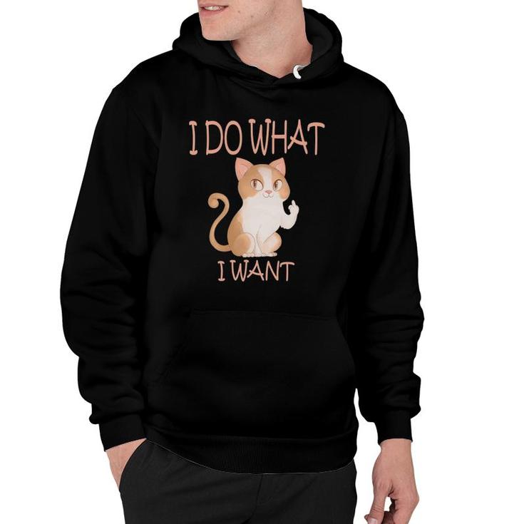 Funny Cat Humor  I Do What I Want With My Cat Hoodie