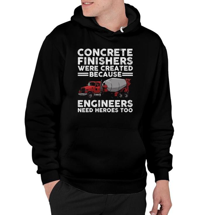Funny Concrete Finisher Design For Men Dad Concrete Workers Hoodie