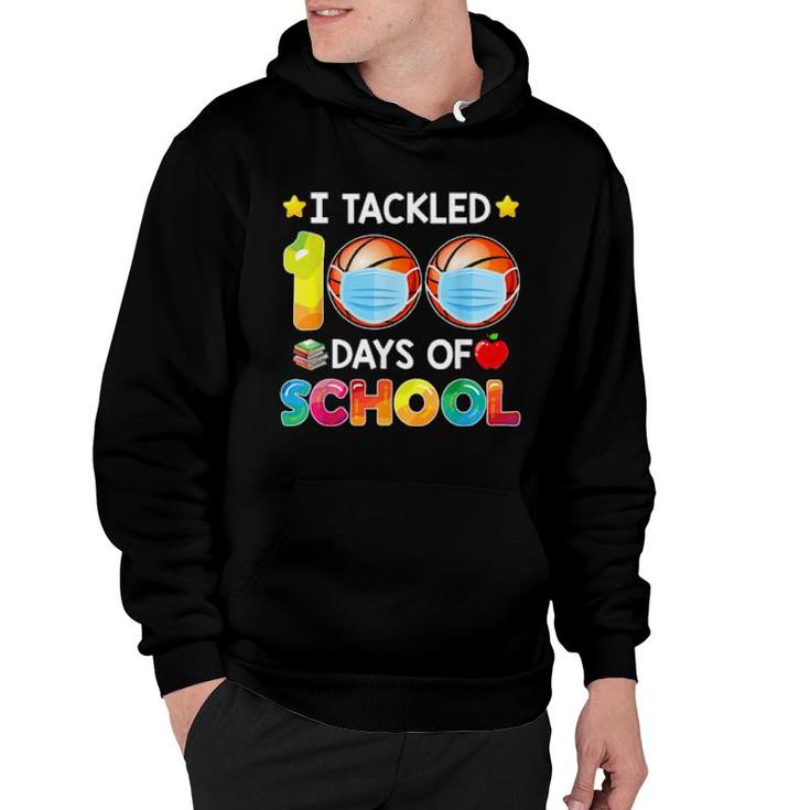 Funny I Tackled 100 Days Of School Basketball Boy Matching  Hoodie