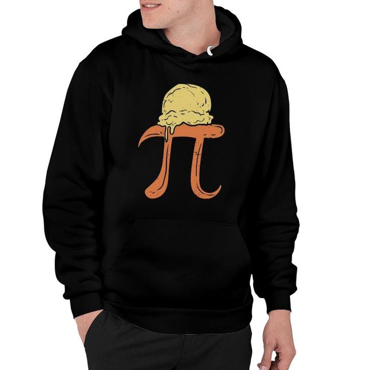 Funny Pi A La Mode Pie Ice Cream Math Day Foodie Gift Hoodie