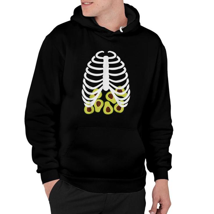 Funny Skeleton Avocado Hoodie