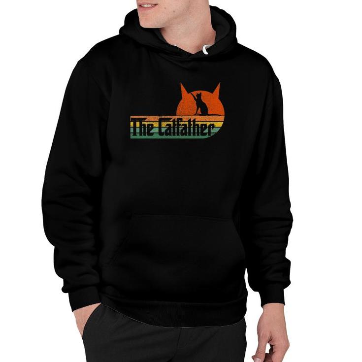 Funny Vintage Retro The Catfather Hoodie
