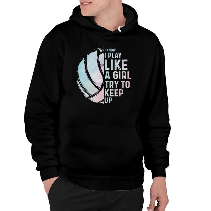 Funny Volleyball Design Girls Women Youth Teen Sports Lovers  Hoodie