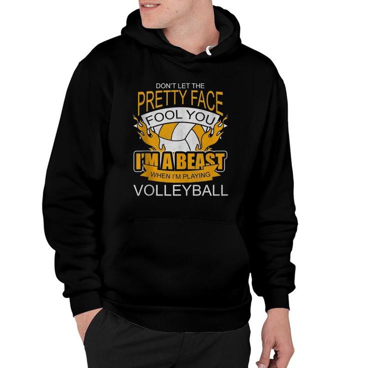 Funny Volleyball Gift For Teen Girls Women Kids Volleyball  Hoodie
