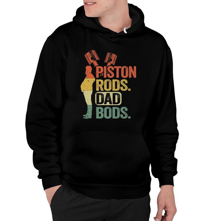 Garage Vintage Mechanic Daddy Piston Rods And Dad Bods Hoodie