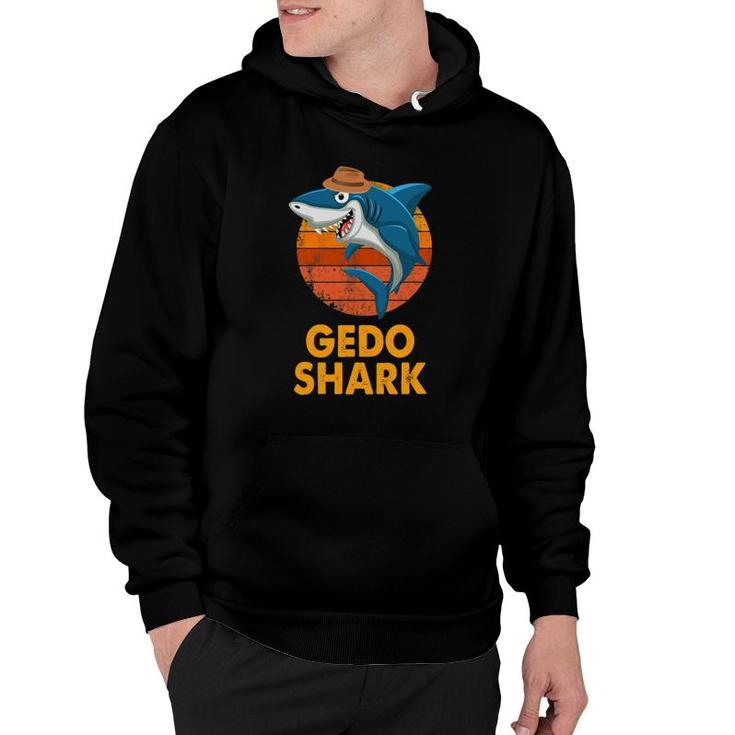 Gedo Shark Funny Vintage Papa Grandpa Father's Day Gifts Hoodie