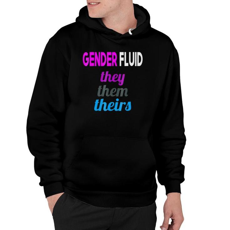Gender Fluid They Them Pronouns Hoodie