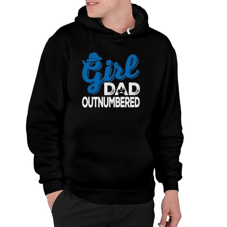 Girl Dad Outnumbered Father's Day Gift From Son Daughter Wife Hoodie