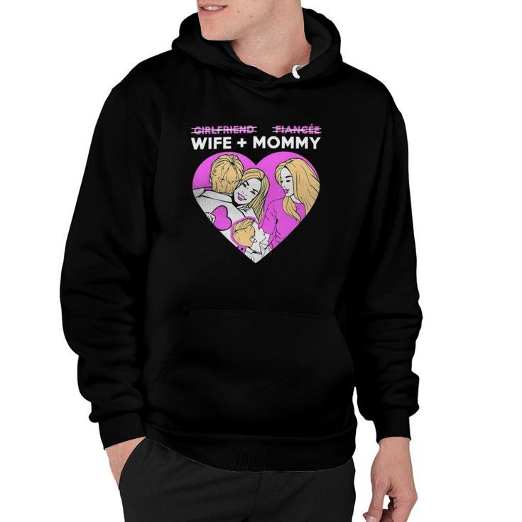 Girlfriend Fiancee Wife Mommy For Engaged And Married Couple Hoodie
