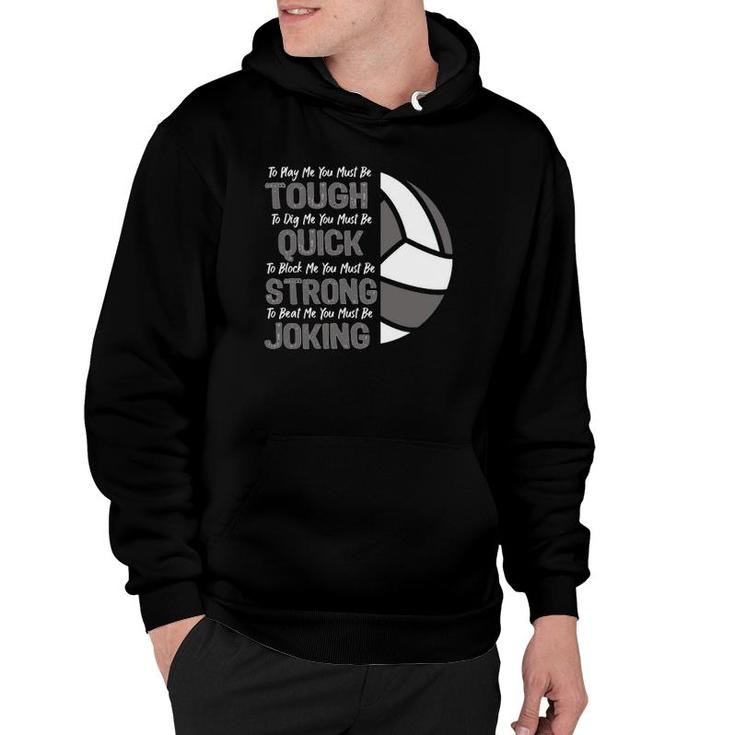Girls & Womens Volleyball Funny Inspirational Quote Hoodie