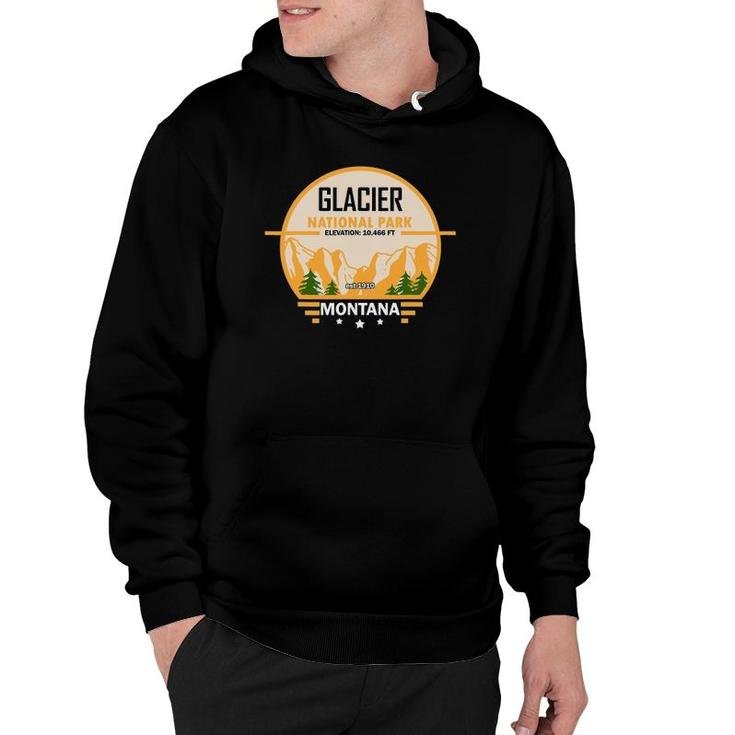 Glacier National Parks Montana Camping Hiking Hoodie