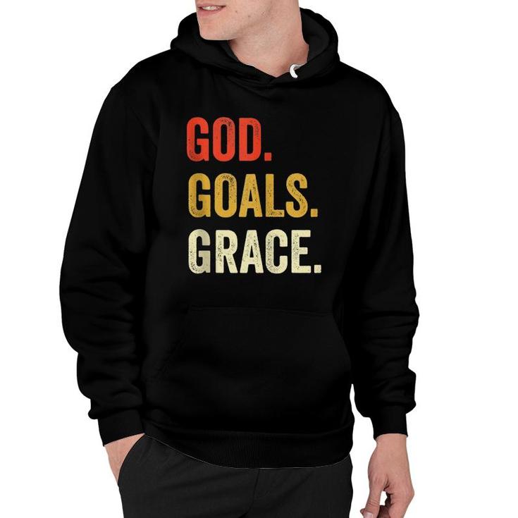 God Goals Grace Christian Workout Fitness Gym Gift  Hoodie