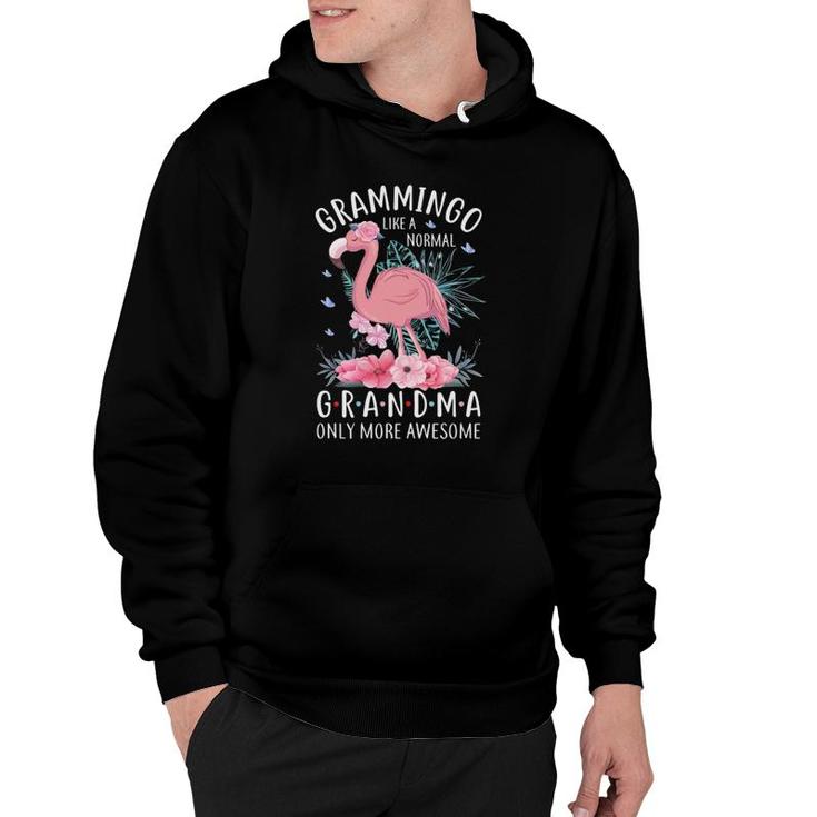 Grammingo Like A Normal Grandma Only More Awesome Floral Mom Hoodie