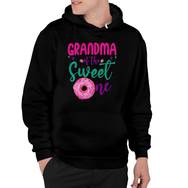 Grandma Of Sweet One 1St B-Day Party Matching Family Donut Premium Hoodie