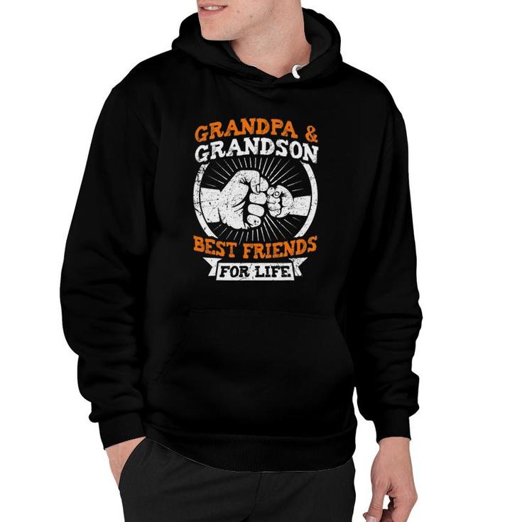 Grandpa And Grandson Best Friends For Life Grandfather Gift Hoodie