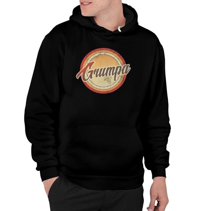 Graphic Grumpa Vintage Retro Father's Day Funny Men Gift Hoodie
