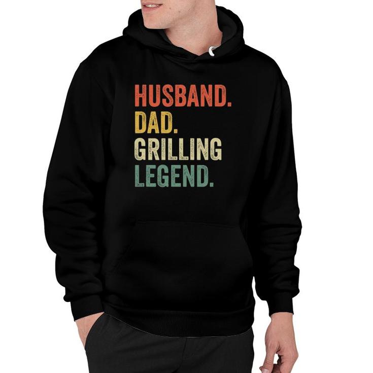 Grilling Bbq Father Funny Husband Grill Dad Legend Vintage Hoodie