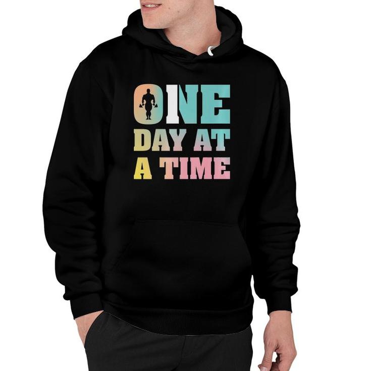 Gym One Day At A Time  Hoodie
