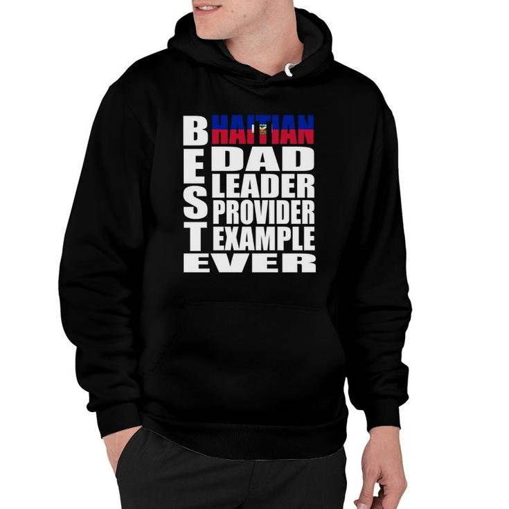 Haitian Dad  For Men Haiti Father's Day Gift Idea Hoodie