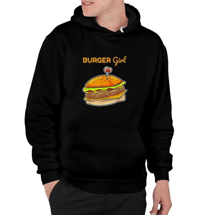 Hamburger Cheeseburger Burger Girl Hoodie