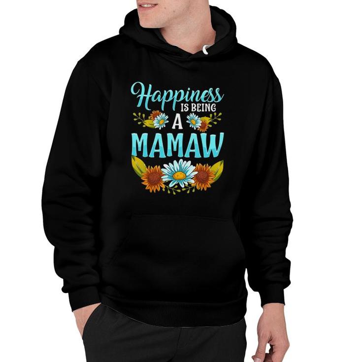 Happiness Is Being A Mamaw Cute Floral Mothers Day Gifts Hoodie
