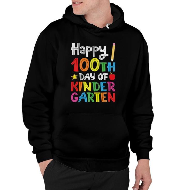 Happy 100Th Day Of Kindergarten Gift For Teacher Or Student Hoodie