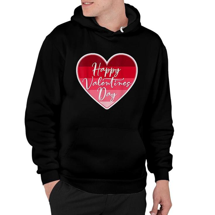 Happy Valentines Day Red Heart Graphic Design Hoodie