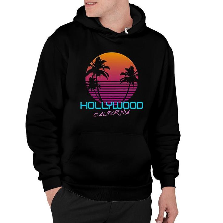 Hollywood California Retro 80s Hoodie