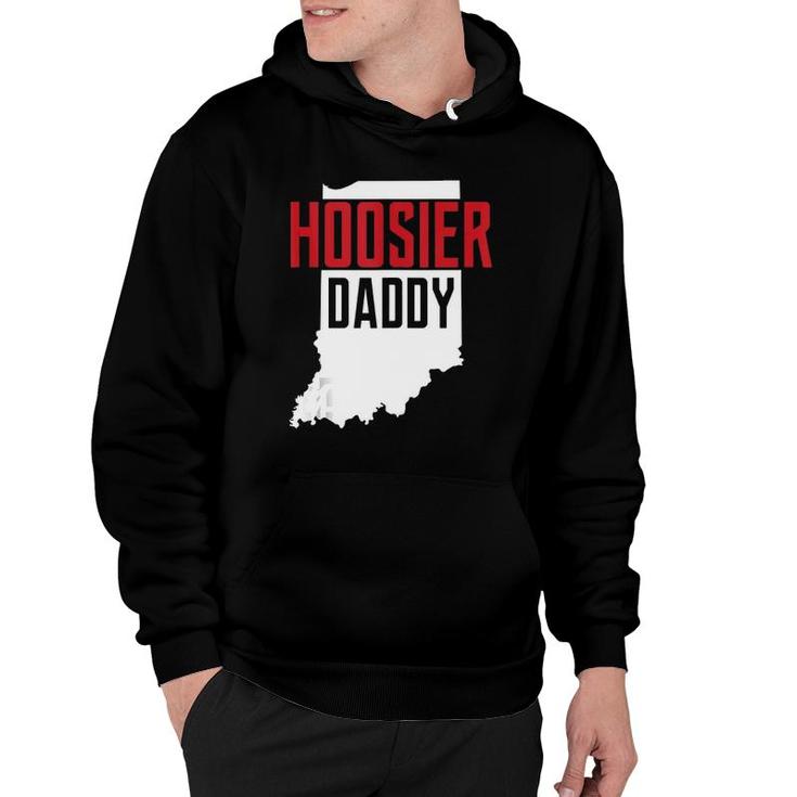 Hoosier Daddy Indiana State Map Gift Tank Top Hoodie