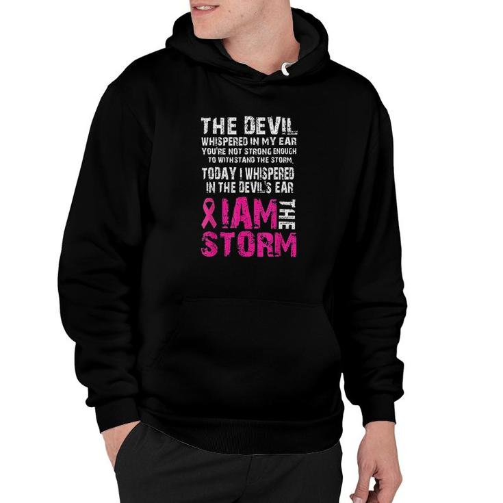 I Am The Storm Pink Ribbon Hoodie