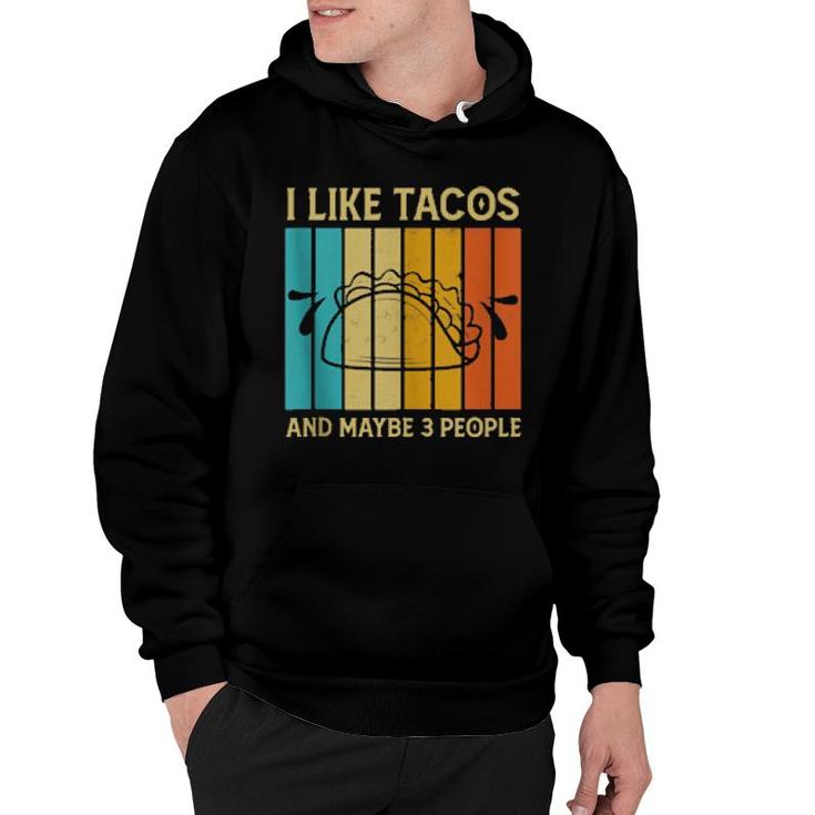 I Like Tacos And Maybe 3 People, Retro Boys  Hoodie