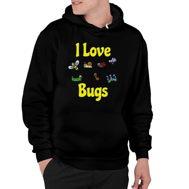 I Love Bugs Insects Fans Hoodie