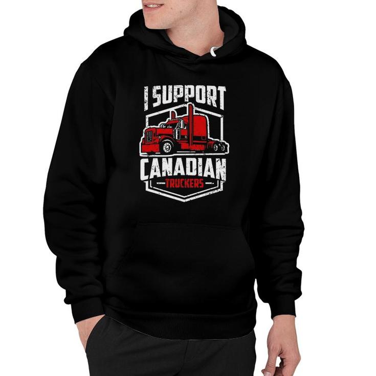 I Support Canadian Truckers  Freedom Convoy 2022 Ver2 Hoodie