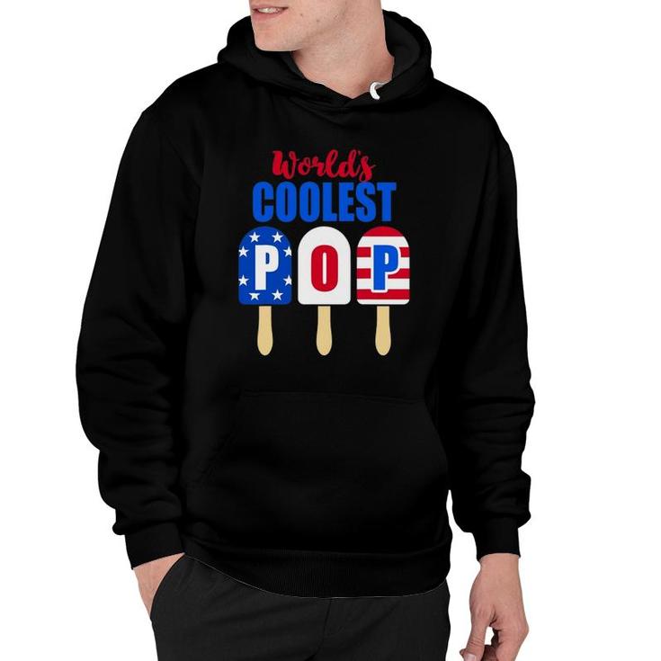 Ice Cream World's Coolest Pop American Flag Fathers Day Hoodie