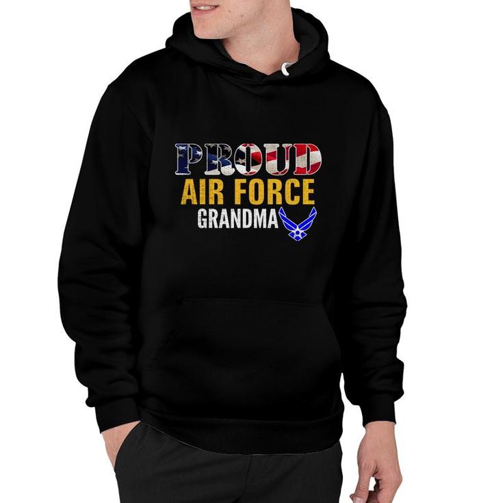 Im A Proud Air Force Grandma American Flag Gift Veteran Hoodie