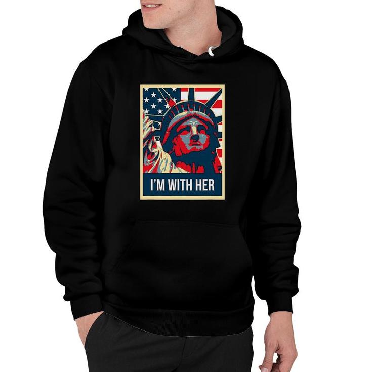 I'm With Her Vintage Statue Of Liberty New York Hoodie