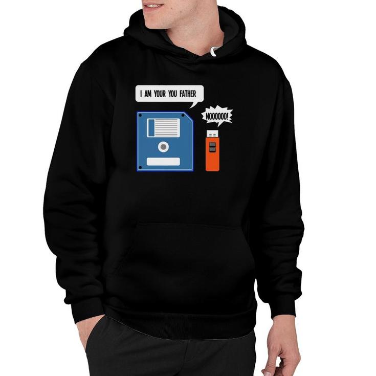 I'm Your Father Diskette Floppy Disk Usb Geek Computer Hoodie