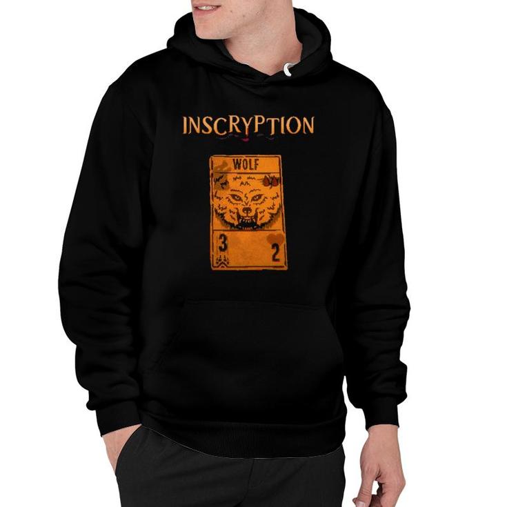 Inscryption Psychological Wolf Card Game Halloween Scary Hoodie