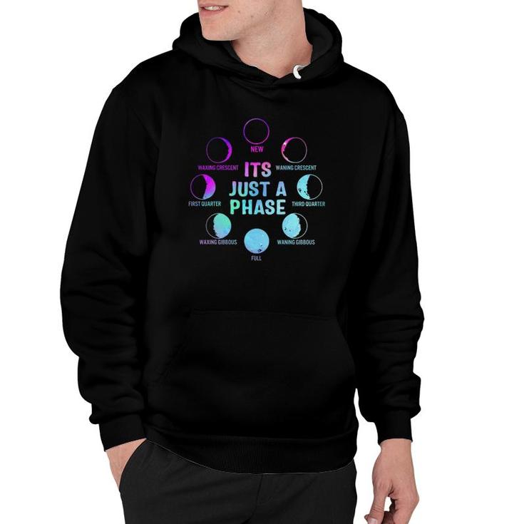 It's Just A Phase Celestial Moon Lunar Cycle Astronomy Kids Hoodie