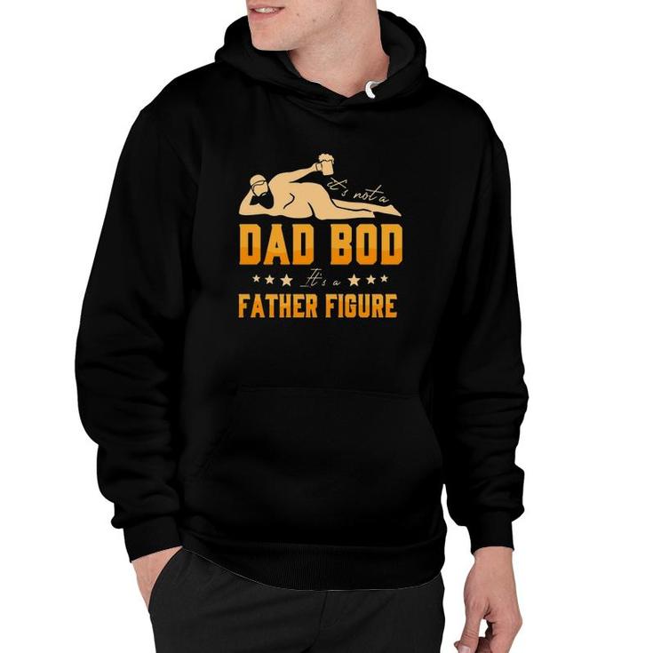 It's Not A Dad Bob It's A Father Figure Beared Man Holding Beer Father's Day Drinking Hoodie