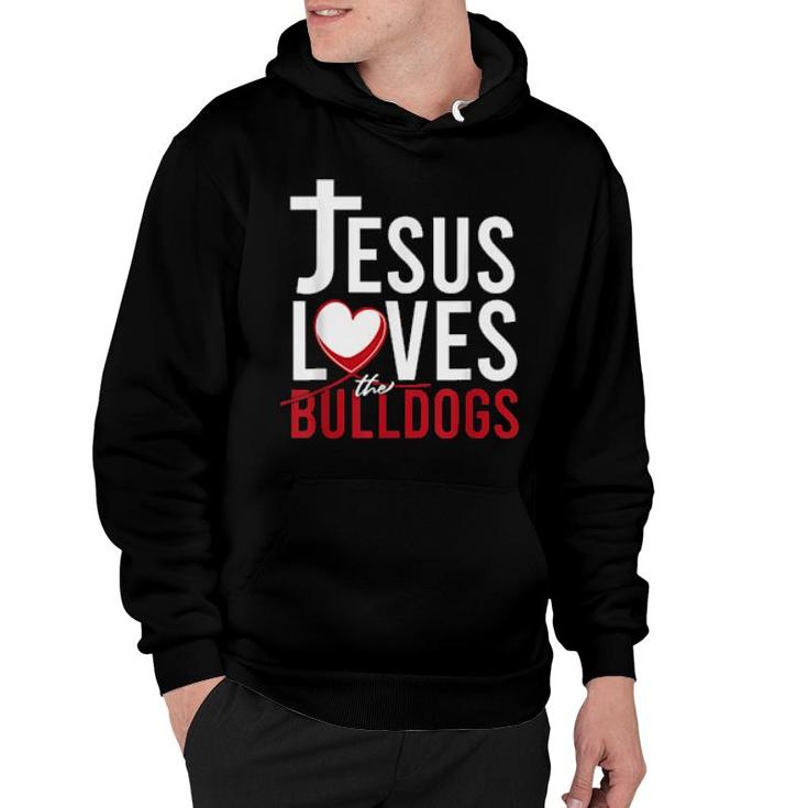 Jesus Loves The Bulldogs Dog Christian Prayers  Hoodie