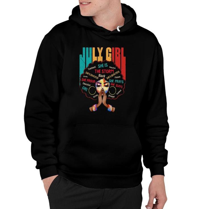 July Birthday Girls Queens Are Born In July For Women Girls Hoodie