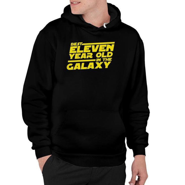 Kids 11 Year Old 11Th Birthday Party Best In The Galaxy Boys Girl Hoodie