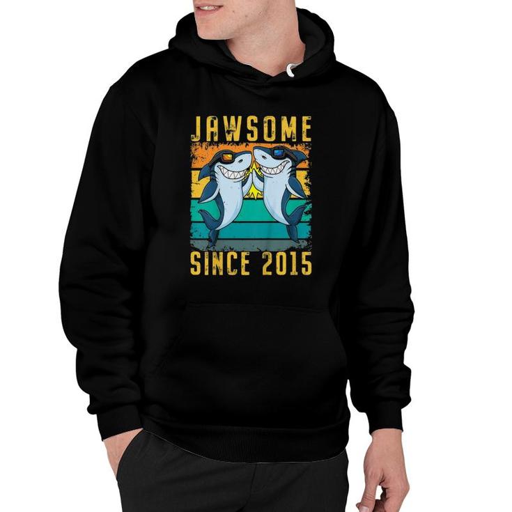 Kids 6Th Birthday Shark 6 Years Old Jawsome Since 2015 Ver2 Hoodie Kids 6Th Birthday Shark 6 Years Old Jawsome Since 2015 Ver2 Hoodie
