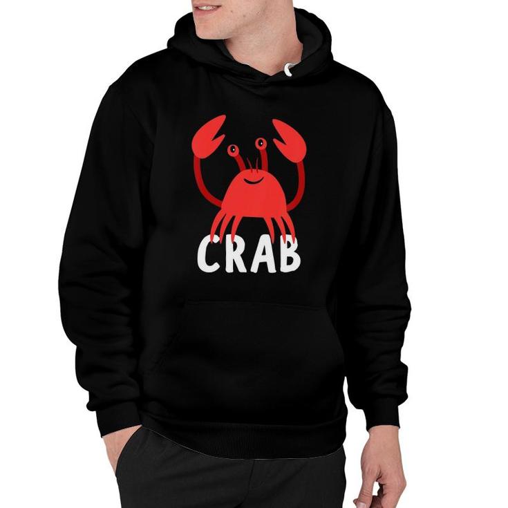 Kids Crab  For Boys Or Girls Cute Crab Gift Hoodie