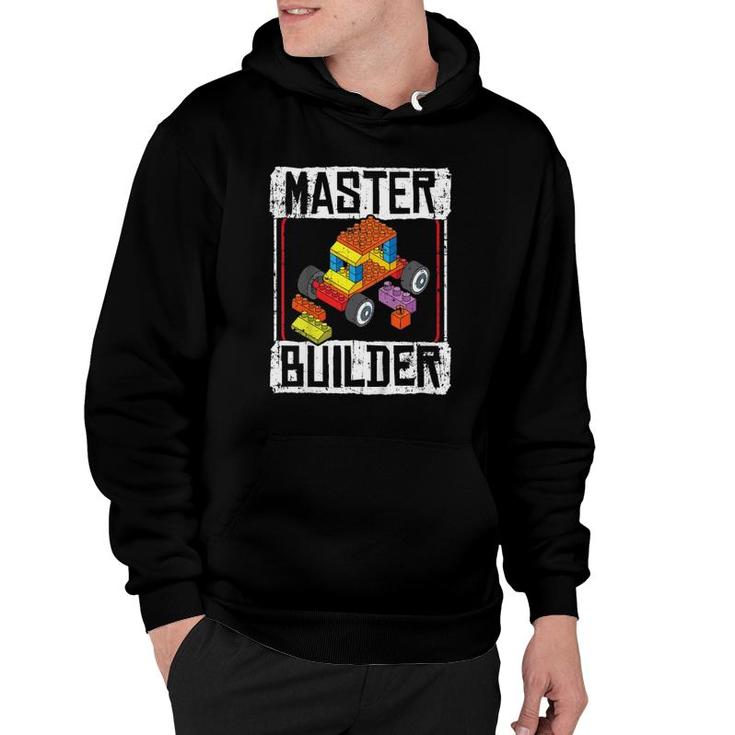 Kids Master Builder For A Builder Block Building Blocks Bricks Hoodie