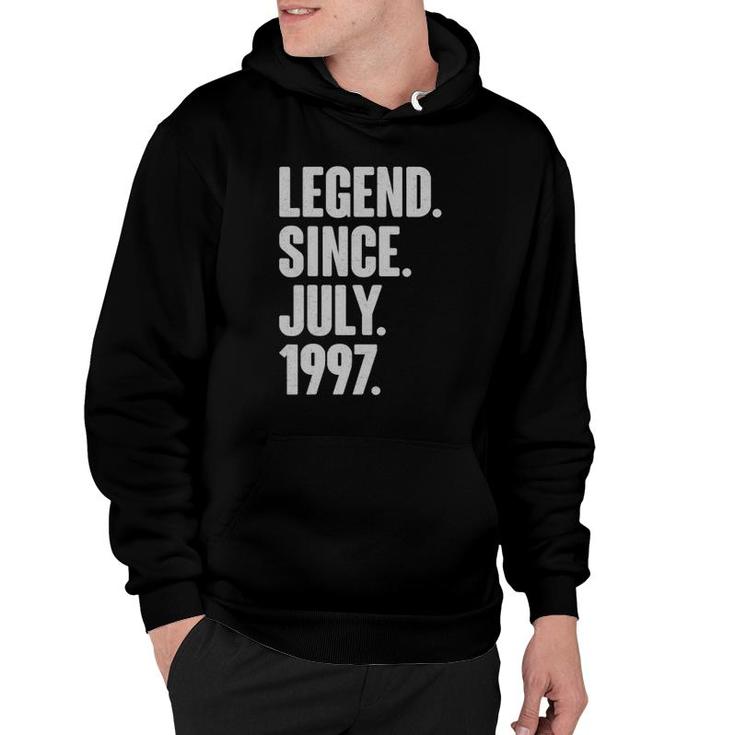 Legend Since July 1997 Birthday Gift For 25 Years Old Man Hoodie