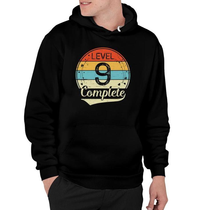 Level 9 Complete 9Th Wedding Anniversary Gift Him Her Hoodie