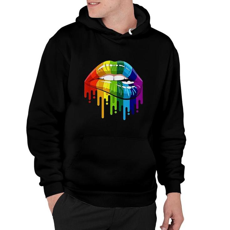 Lgbt Rainbow Lip Gay Pride Hoodie