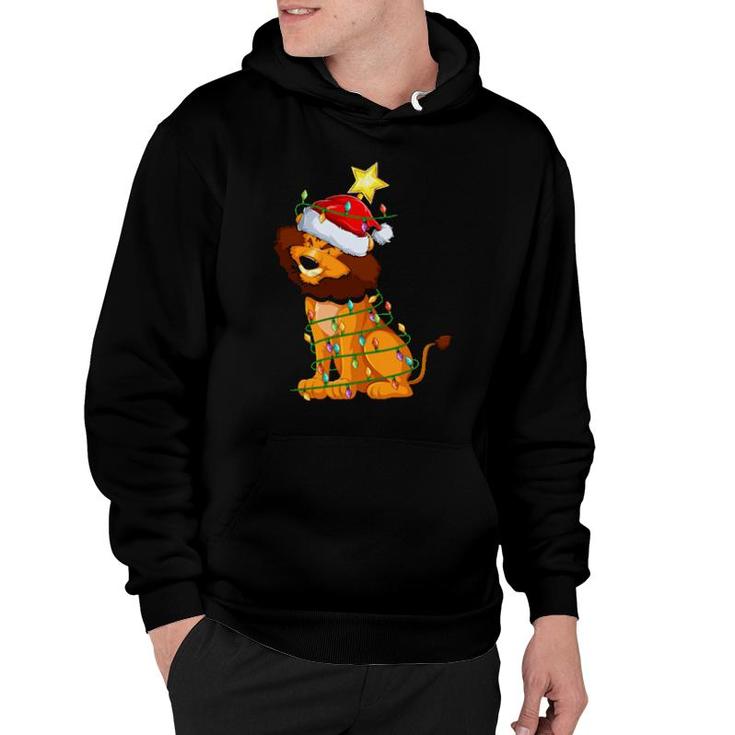 Lion Lighting Xmas Tree Matching Lion Christmas  Hoodie